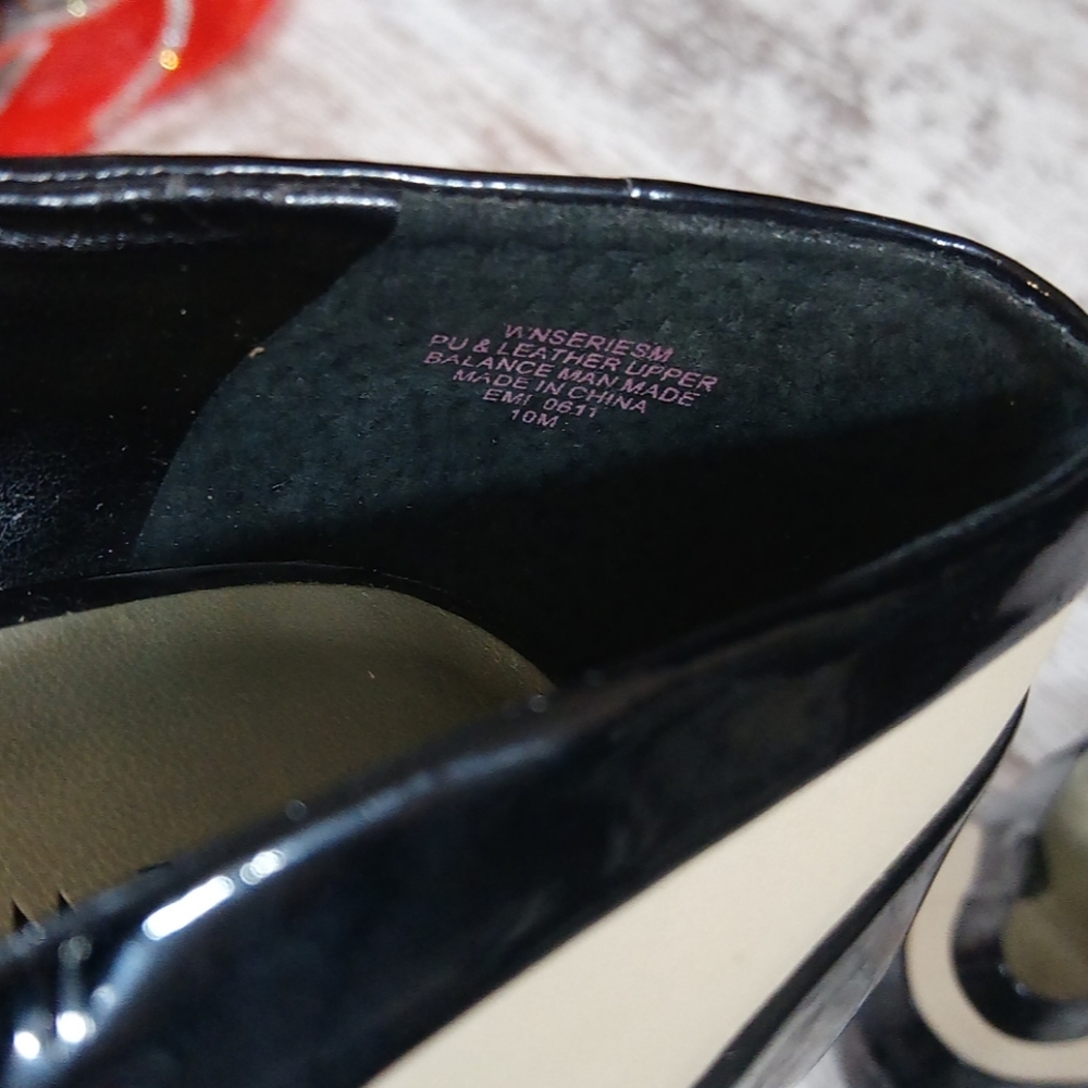 Leather Upper Open Toe Heels - image 7